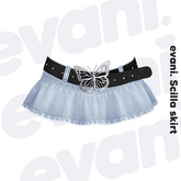 evani. Scilla skirt - sky