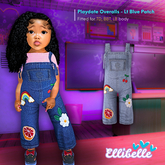ELLIBELLE - Playdate Overalls - Lt Blue Patch
