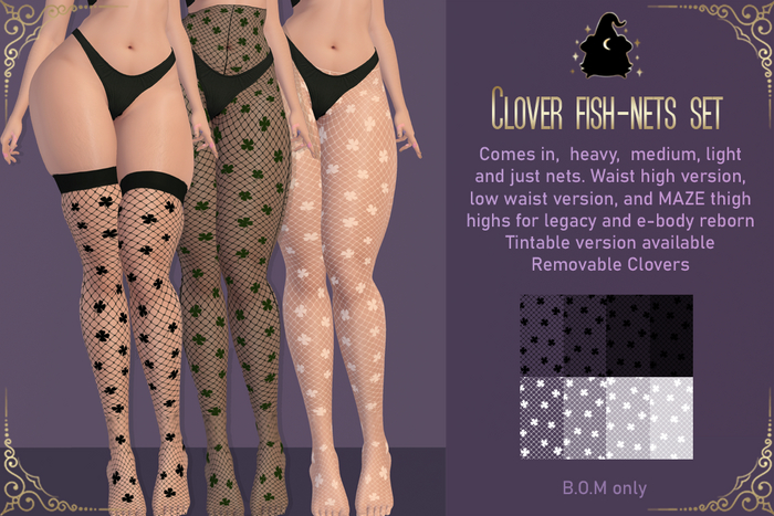 *Kitty Coven* Clover Fish-Nets Set