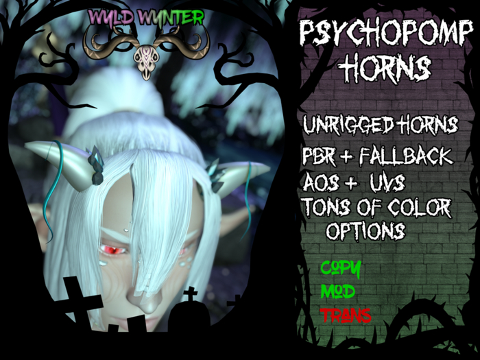 ~*WW*~ Psychopomp Horns