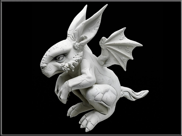 Stone Rabbit Gargoyle