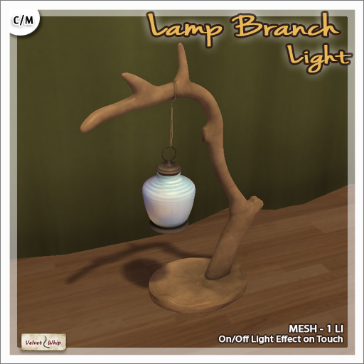 [V/W] Lamp Branch - Light - Medieval Fantasy Table Lamp