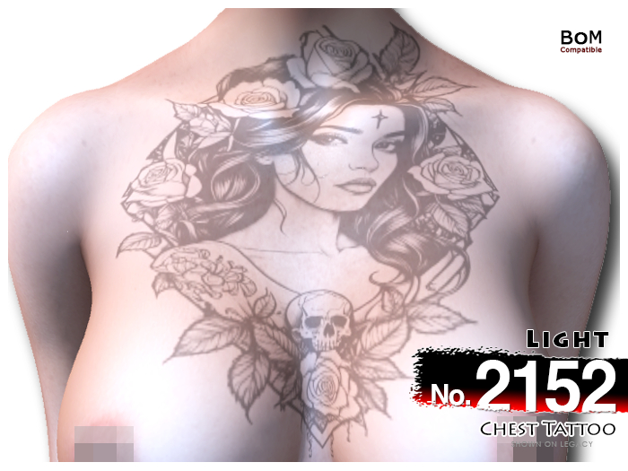 (Chest Tattoo) No.2152 Light