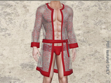 TwoSided Lace bedroom robe red-white-black