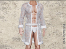 TwoSided Lace bedroom robe white