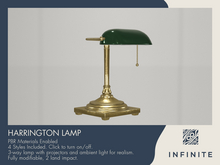 Infinite - Harrington Lamp – PBR Banker Desk Lamp – Working Light (4 Styles)