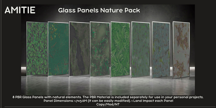 Amitie PBR Glass Material - Nature -