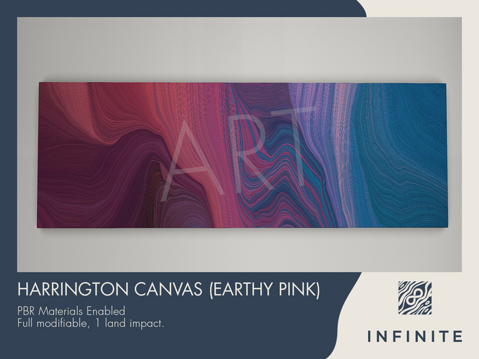 Infinite - Harrington Canvas (Earthy Pink) – PBR Wall Art