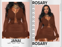Rosary. Janai . Set Brown