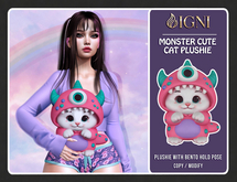 IGNI - Monster Cute Cat Plushie