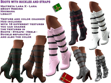 Boots with buckles and straps (ADD)