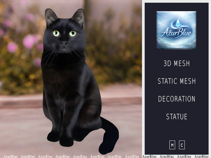 {AB} Black Cat - 3D Mesh