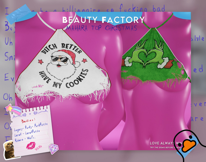 .BF. Mahara Top Xmas Santa