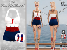 [Vips Creations] - Female Sailor Swim Suit[3] - [Pearl] - Female swimsuit - UPDATE
