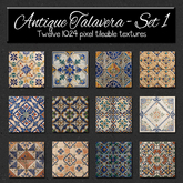 *Wallflowers* Antique Talavera - Set 1