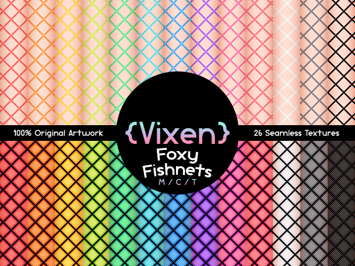 {Vixen} - Texture Pack - { #01 Foxy Fishnets }