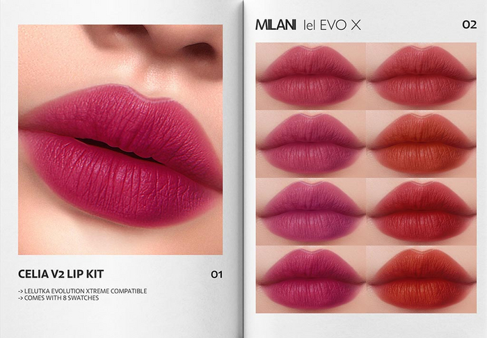 MILANI - "CELIA V2" LIP KIT / DEMO