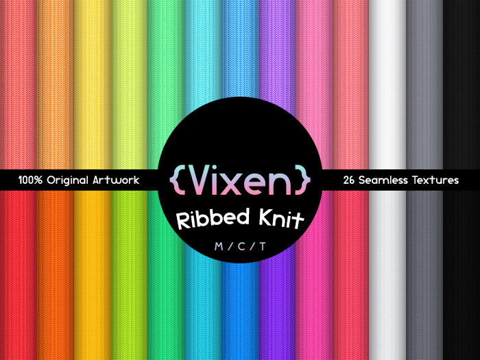 {Vixen} - Texture Pack - { #05 Ribbed Knit }