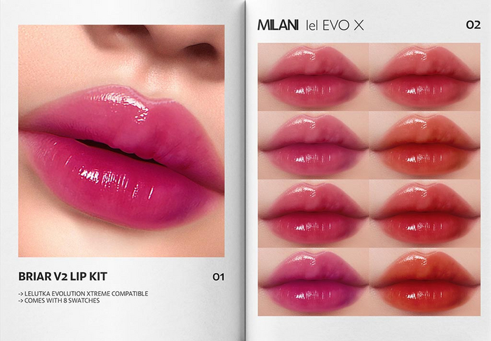 MILANI - "BRIAR V2" LIP KIT / FATPACK