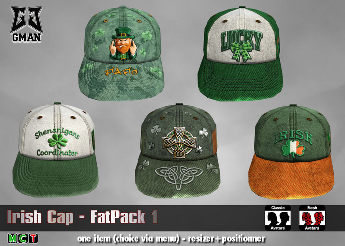 [GMan] HA - Irish Cap - FatPack1 (box)