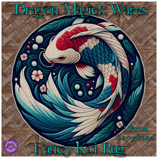 Dragon Magick Wares Fancy Koi Rug