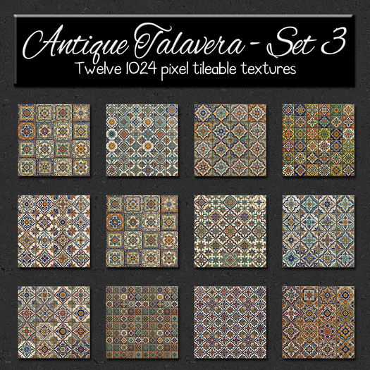 *Wallflowers* Antique Talavera - Set 3