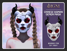 IGNI - Chinese Woman Demon Mask