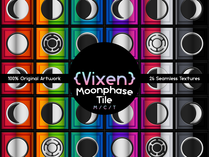 {Vixen} - Texture Pack - { #24 Moon Phase Tile }