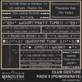 :: MG :: Mandilena Gestures Pack : Club 3 (PG/Moderate)