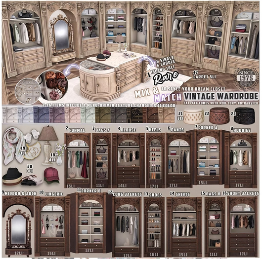 21.[Since1975] Vintage Wardrobe - Pouf A