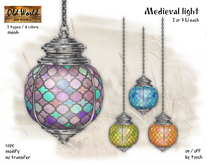 Medieval light v1 silver - Old World - Rustic / Medieval Furniture