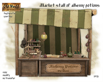 Market stall of alhemy potions - Old World - Medieval / Rustic Furniture