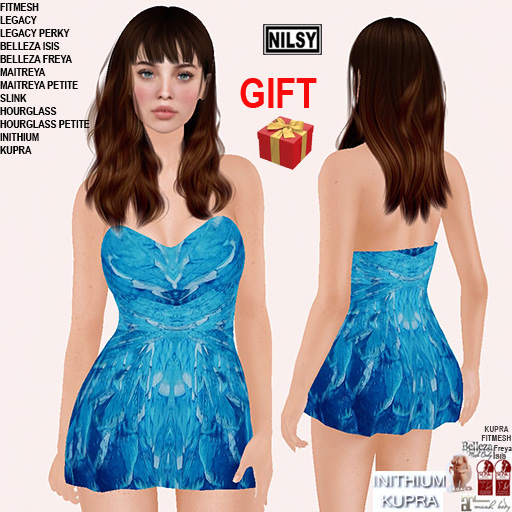 GIFT,FEATHER DRESS,CL&MESH BODY