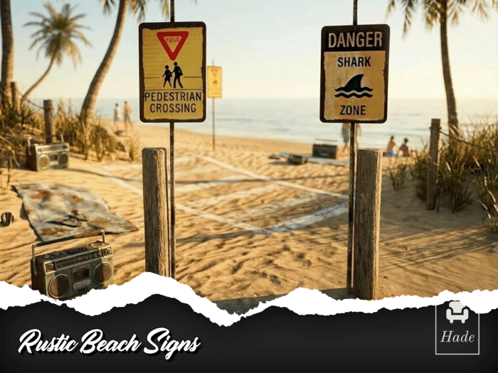 Hade - Rustic Crossing Sign