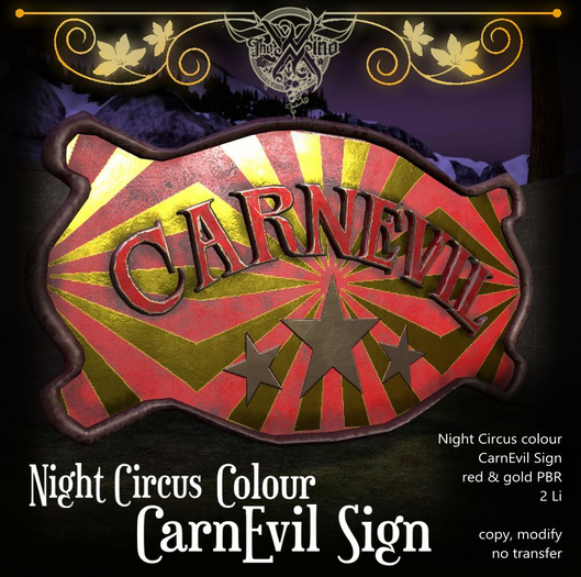 [WM] Night Circus Colour - CarnEvil Sign  