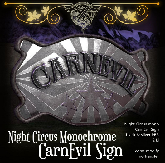 [WM] Night Circus Mono - CarnEvil Sign 
