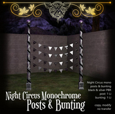 [WM] Night Circus Mono - Post & Bunting