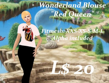 Wonderland Blouse-Red Queen