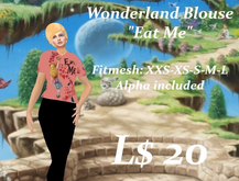 Wonderland Blouse-Eat me