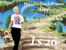 Wonderland Blouse-Alice