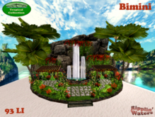 RW - Tropical Jungle Waterfall Pond&Terrace Gazebo *Bimini* c/m