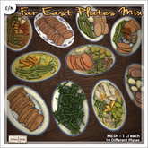 [V/W] Far East Plates Mix - 10 Plates with Vegetables & Meat Recipes