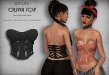 OPIUM Artful - BLACK - OLIVIA TOP