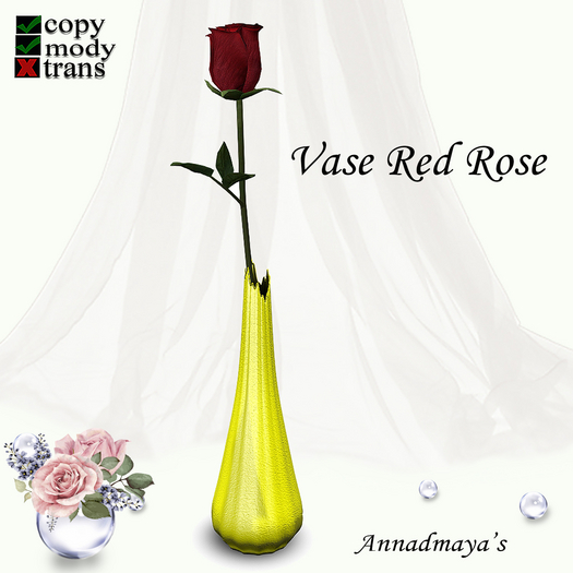 Vase Red Rose v. 1