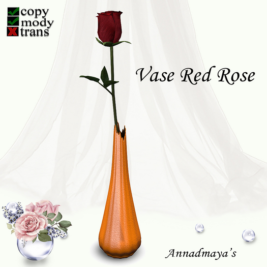 Vase Red Rose v. 2