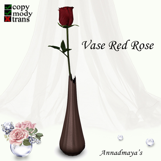 Vase Red Rose v. 5