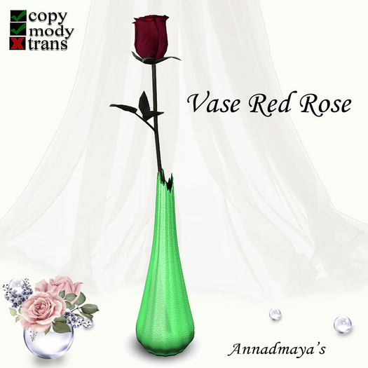 Vase Red Rose v. 9