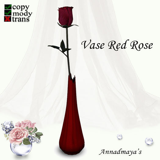 Vase Red Rose v. 14
