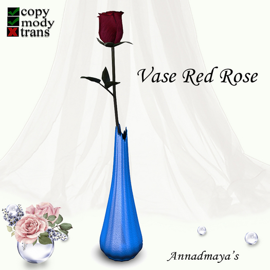 Vase Red Rose v. 13