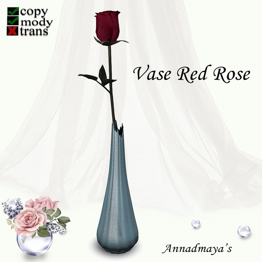 Vase Red Rose v. 20